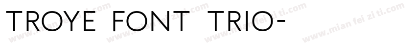 Troye Font Trio字体转换